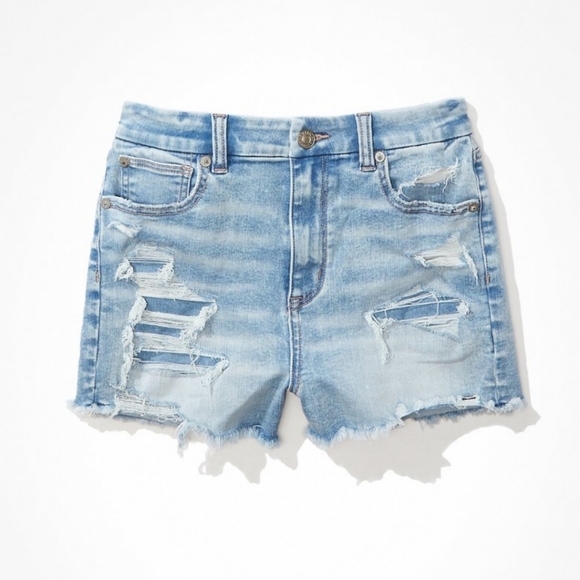 AE Ne(X)t Level Curvy High-waisted Short Shorts - Picture 3 of 9